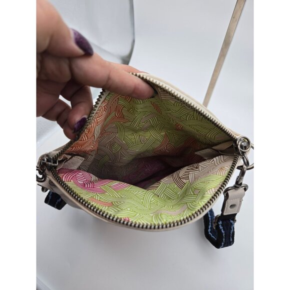 the sak Deena Leather Cream Zip Flap Crossbody w/Camera Strap - Picture 5 of 9